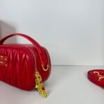 Miu Miu Logo Patch Zipped Clutch Bag - Image 8