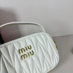 Miu Miu Logo Patch Zipped Clutch Bag - Image 6