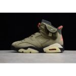 Travis Scott Air Jordan 6 Medium Olive Cactus Jack CN108 - Shoes