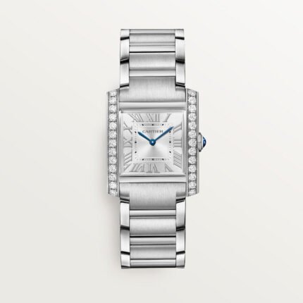 Cartier Tank Française Cartier watch, White Gold, Diamonds, Medium Model