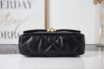 Chanel Calfskin Quilted Large Chanel 19 Flap Black -Golden - Bag - Image 8