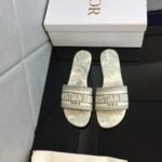 Christian Dior Toile De Jouy Dway Slides Light Grey - Shoes - Image 6