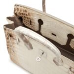 [TOP] Hermes Matte White Niloticus Crocodile Himalaya Birkin Palladium Hardware - Image 4