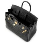 [TOP] Hermes Black Matte Alligator Birkin Gold Hardware - Image 4