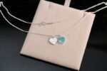 Tiffany Blue Double Heart Tag Pendant - Image 8