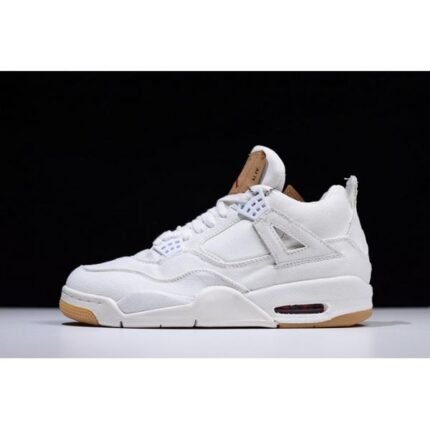 Levis x Air Jordan 4 White AO257 - Shoes
