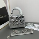 Dior Mini Lady Dior Bag Cannage Calfskin - Bag