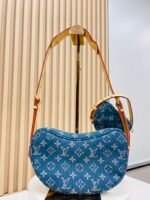 Louis Vuitton New LV Remix Croissant Denim MM Bag - Image 10