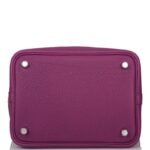 Hermes Clemence Picotin Lock Bag Golden Hardware-Purple Bag - Image 3