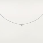 Cartier d'Amour pendant necklace Cartier pendant, White gold, diamonds, Mini model