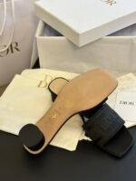 Dior Dway Heeled Slide Sandals Slippers - Shoes - Image 9