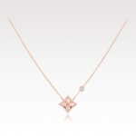 Louis Vuitton Color Blossom BB Star Pendant, Pink gold, Pink Mother-of-Pearl and diamond Necklace