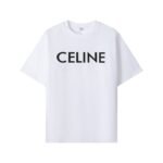 Celine Logo T-shirts - Clothing