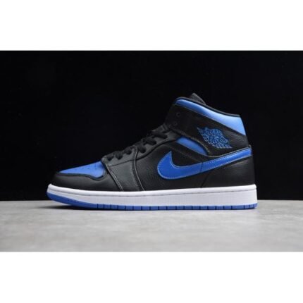 Air Jordan 1 Mid black hyper royal 55472 - Shoes