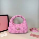 Miu Miu Wander matelassé nappa leather hobo bag handbag - Bag - Image 2