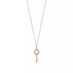Tiffany Keys Modern Keys Open Round Key Pendant Necklace
