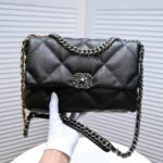 Chanel Calfskin Quilted Large Chanel 19 Flap Black - Bag - Image 6