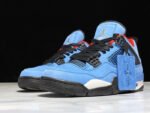 Travis Scott x Air Jordan 4 Houston Oilers University Blue 30849 - Shoes - Image 10