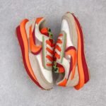 Nike x Undercover x sacai x LDWaffle CLOT Kiss of Death Net Orange Blaze Sneakers - Shoes - Image 2