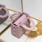 Dior Mini Lady Dior Bag Purple Ultramatte Calfskin - Bag - Image 4