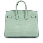 [TOP] Hermes Vert deau Matte Mississippiensis Alligator Birkin Sellier Gold Hardware - Image 6