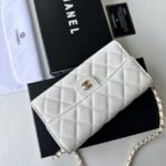 Chanel 23 Wallet on Chain- White Bag - Image 3