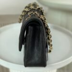 [TOP]Chanel Classic Flag Bag Classic Double Flap Black Caviar Gold Hardware - Bag - Image 7
