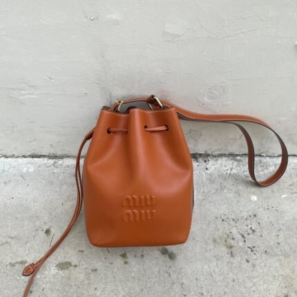 Miu Miu Leather bucket bag-Brown - Bag