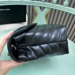 [TOP]SAINT LAURENT Loulou small quilted leather shoulder bag black - Bag - Image 3