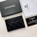 Chanel CLASSIC CARD HOLDER Grained Calfskin & Gold-Tone MetalBlack -Wallet - Image 6
