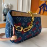 Louis Vuitton x Murakami LV x TM Pochette Denim Accessoires Bag - Image 11