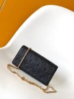 Louis Vuitton Empreinte Monogram Leather Black Wallet On Chain Lily - Bag - Image 3