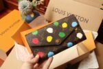[TOP]Louis Vuitton Wallets Sarah Long Button Wallet - Brown - Image 7