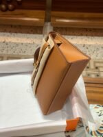 Hermes Kelly Mini 1st Kelly Pochette Generation Epsom Palm Leather-Golden Brown - Image 6
