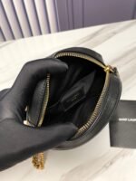 Saint Laurent YSL Round Vinyle Camera Crossbody Bag - Image 10