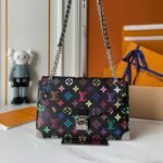 Louis Vuitton x Murakami x TM Trunkie Handbag MM Cowhide - Black