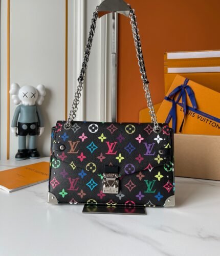 Louis Vuitton x Murakami x TM Trunkie Handbag MM Cowhide - Black