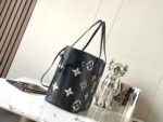 Louis Vuitton Neverfull MM Black Embossed Medium Shopper Bag - Image 3