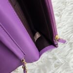 Chanel Shoulder Crossbody Gold Buckle Lattice Cowhide Bag - Image 17