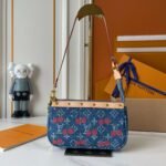 Louis Vuitton x Murakami LV x TM Pochette Denim Accessoires Bag - Image 10