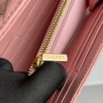Chanel Counterfeit Caviar Leather Wallet-Pink Wallet - Image 6