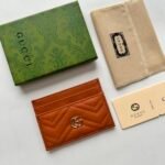 Gucci GG Marmont card case orange leather-wallet - Image 2