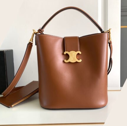 Celine Louise Medium Smooth Cowhide Handbag - Brown Bag