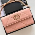 Chanel Chain Shoulder Crossbody Small Bag - Pink Bag - Image 3