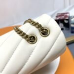 [TOP] SAINT LAURENT Loulou Small Quilted Leather White Shoulder Bag - Image 9