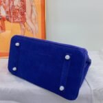 Hermes Birkin Bag Doblis Bag Golden Hardware-Dark Blue Bag - Image 6