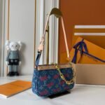Louis Vuitton x Murakami LV x TM Pochette Denim Accessoires Bag - Image 4