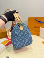 Louis Vuitton LV Speedy 30 Soft Blue Denim - Bag - Image 8
