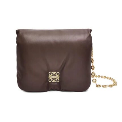 [TOP]Loewe Goya Puffer Small leather shoulder bag - Black