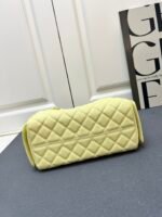 CHANEL 25 Small Handbag Grained Calfskin & Gold-Tone Metal Light Yellow - Bag - Image 9